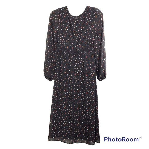 Le Lis Starry Nights black midi dress from Stitchfix size S NWT - Picture 4 of 10